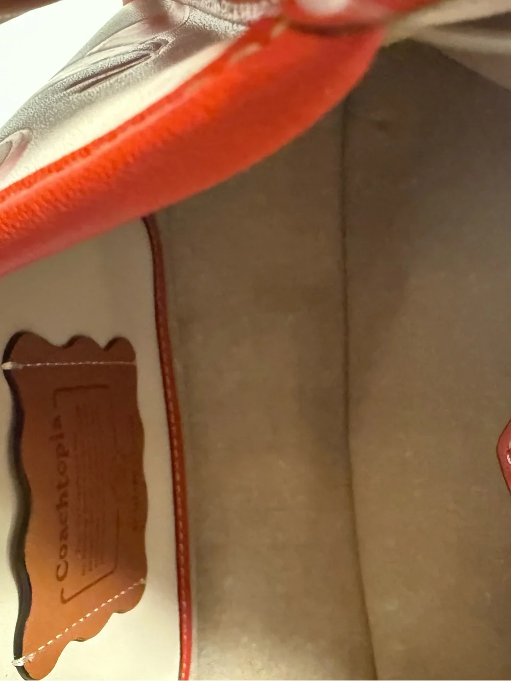 Coach Coachtopia Cherry Print Crossbody Bag Leather CL754 Red & Cream Rare